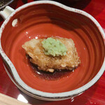 天ぷら酒房 西むら - フォワグラ山葵添え