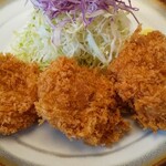 とんかつ しょうざん - ひれかつのアップ
