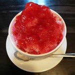 珈琲屋らんぷ - イチゴかき氷
