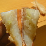 鮨匠なか川 - 天然車海老・・・頭をベロン♪