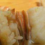 鮨匠なか川 - 天然車海老・・・尾っぽをベロン♪