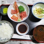 Kadoya - さしみ定食 1,300円（税込）。　　　　　2020.08.13