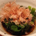 定食サトウ - つるむらさきのお浸し