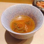 鮨 浩也 - トマトベーススープ