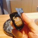 鮨 浩也 - 鯖の手巻き