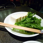Shabu Gen - 単品でお豆腐と春菊をオーダー