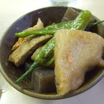 立呑み処 呑べえ - 野菜と天ぷら炊いたん、めっちゃボリューム満点