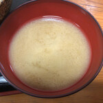 木の小屋 - 茄子の味噌汁