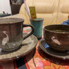 臥牛カフェ - 白鷺の器で珈琲と煎茶