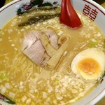 福満楼 - 日替りランチC　味噌ラーメンセット(味噌ラーメン+半チャーハン)¥850