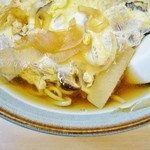 丸川屋 - 「玉子とじそば」下側からです（6/18UP）