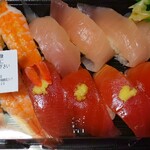 回転寿司みさき - 海老＆漬けマグロ＆ビントロ