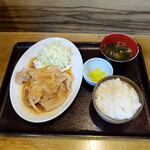 梟小路 - 生姜焼き定食（税込み６５０円）