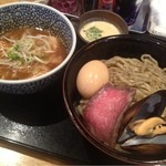 麺屋一燈 - 6/16限定 鶏白湯＋ムール貝出汁つけ麺（1000円）