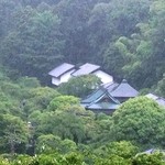 弁天堂茶屋 - 見晴らし　　松ヶ岡東慶寺の遠景