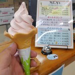 銀山観光センター 大正ろまん館 - ソフトクリーム(スイカ)