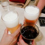 マヅラ喫茶店 - ビールとアイスコーヒーの組み合わせ♡