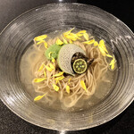 Japanese Soba Noodles 蔦 - 限定「鮎の冷製塩Soba」1350円