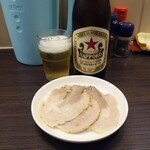 麺処 あす花 - ビール＆チャーシュー