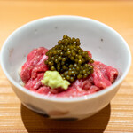 肉屋 雪月花 NAGOYA - 赤酢のシャリ、 イチボの漬け、 キャビアNo.25