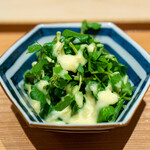 肉屋 雪月花 NAGOYA - 岐阜の天然のクレソン、 玉蜀黍のドレッシング