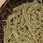 蕎麦と料理 瀬口 - 盛られた蕎麦は毎回美しい緑がかっている◎美しい