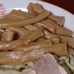 中華そば処 琴平荘 - テイクアウト 温タレつけ麺のメンマ