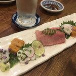 遊亀 祇園店 - 中とろ・鱧・雲丹♪(選べる3種)