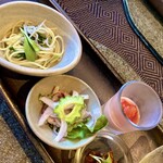 まさら庵TAKUMI - 前菜盛り合わせ