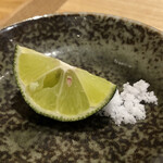 中華蕎麦 とみ田 - 「塩とスダチ」50円