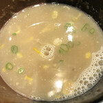 中華蕎麦 とみ田 - スープ割