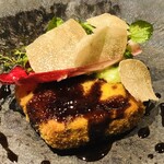 フロレゾン - 鰻とフォアグラのクロケット　鰻の赤ワイン煮　フォアグラのテリーヌ　バルサミコソース　海藻風味ジャガイモのピュレ　サマートリュフ掛け