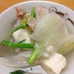 磯じま - キンキンみぞれ鍋取り分け