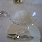 アマンダンヒルズ - 口直し：セロリとシャンパンのグラニテ