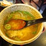 五味八珍 - 定食のスープ