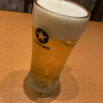 お多福 - 生ビール　499円