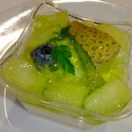 パティスリー アン ジャルダン - マスクメロンのデザート