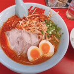 山岡家山形西田店 - ウルトラ激辛ラーメン　半ライス