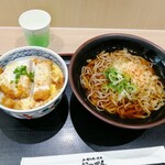 かつてん - ミニカツ丼、蕎麦セット