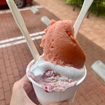 YOSHI YOSHI - 料理写真:上からブラッドオレンジ、ココナッツミルク、ミルフィーユ