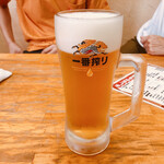 Taishuu Horumon Tatsuya - おすすめセット③ 500円生ビールとミニ煮込み