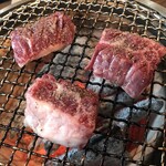 正泰苑 - 202008  ハラミの厚切り（塩）