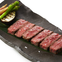 秋田牛サーロイン(A5ランク)の網焼き　本わさび添え