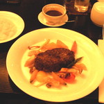 和牛ハンバーグステーキ 1,500円＆ライス 200円