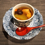 私房菜 きた川 - 冬瓜と貝柱と錦爽鶏の蒸しスープ