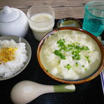 とうふの比嘉 - ゆし豆腐定食（小）３５０円