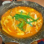 ばんどう太郎 - カレー風味の｢トマトみそ煮込みうどん｣￥1290税別(R2.8.11撮影)