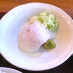 さくら本店 - (ﾗﾝﾁ)さくら定食 小鉢：ねぎトロ山かけ　2020.8.12