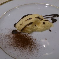 リストランテ ラ チャウ - サービスドルチェのホワイトチョコのムース