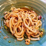 つるとんたん UDON NOODLE Brasserie - 混ぜた状態